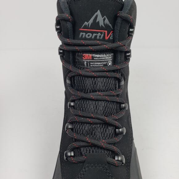 Nortiv 8 Mens Sz 7 Black 3M Thinsulate Waterproof Tactical Outdoors Snow Boots